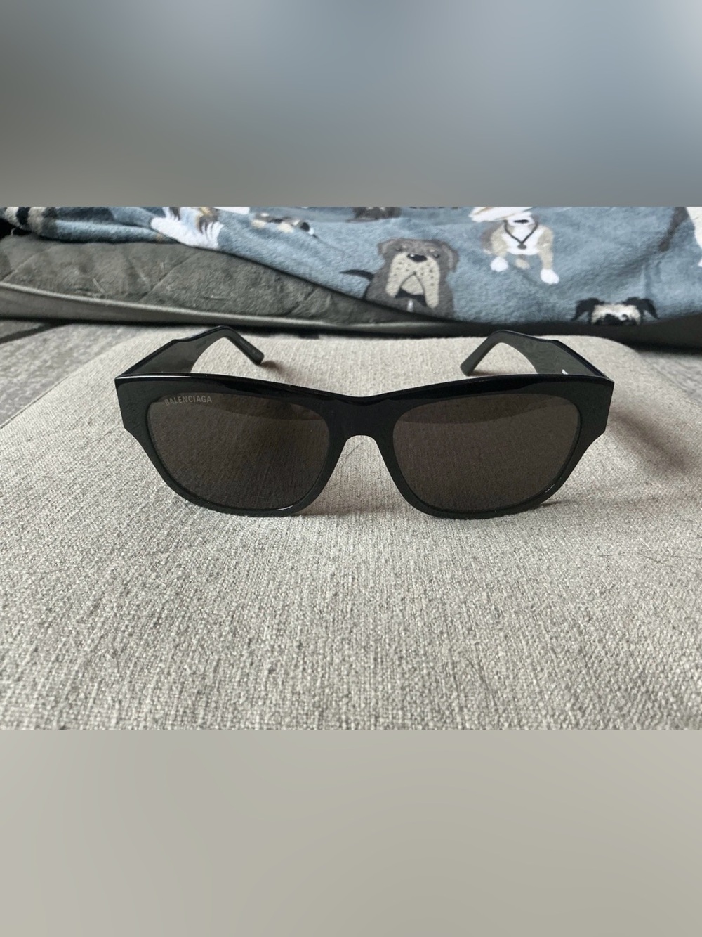 Balenciaga Black Men’s BB0164S Rectangular Sunglasses